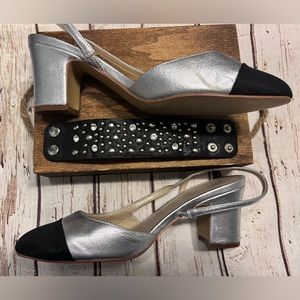 Marc Fisher Women's Metallic Laynie Slingback Pumps